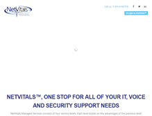 Tablet Screenshot of netvitals.com